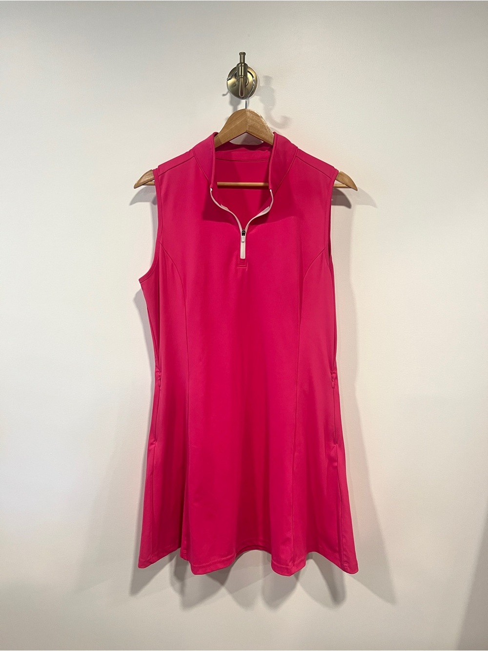 Hot Pink Active Collared Dress